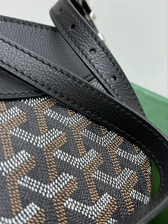 View 2 of Patterned Monogram Crossbody Bag - Luxe Canvas & Leather, Modern Classic
