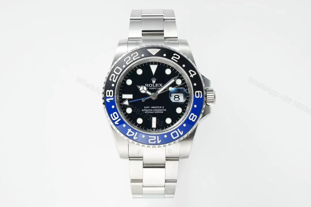 MKS Factory Clean Factory EWE V5 GMT Black Blue Ceramic Watch — view 1
