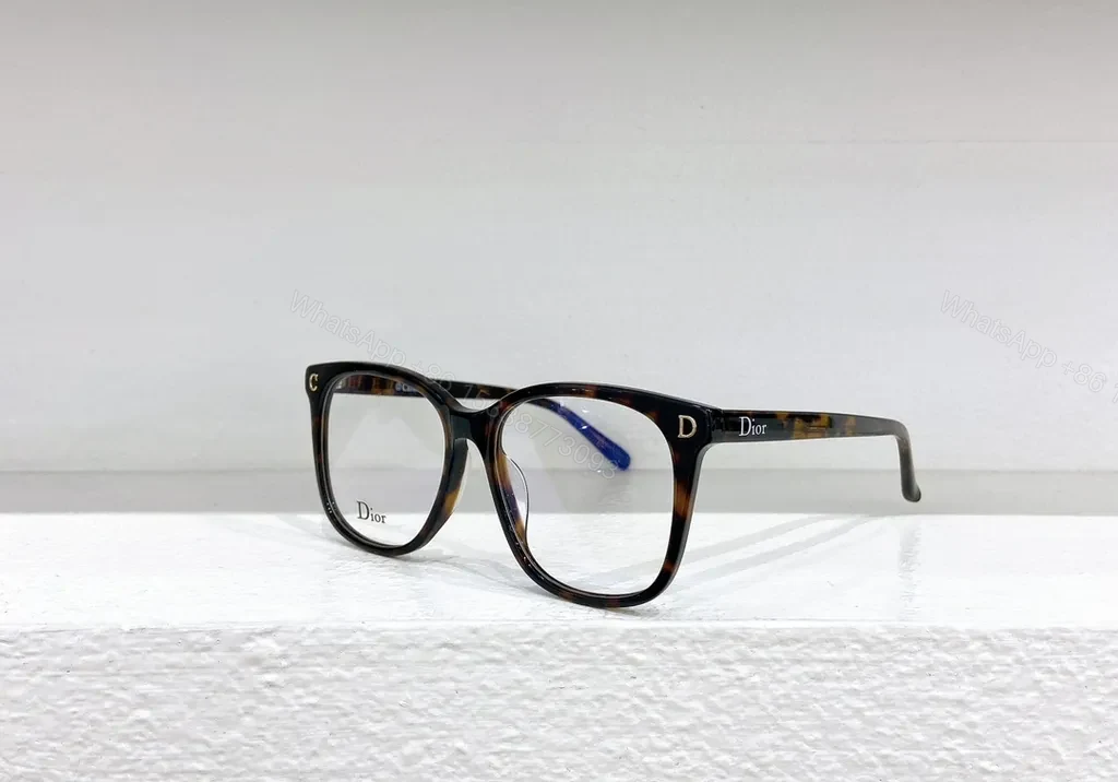 View 6 of Brown Translucent Dior-Brand Eyeglasses â€” Modern Everyday Luxury