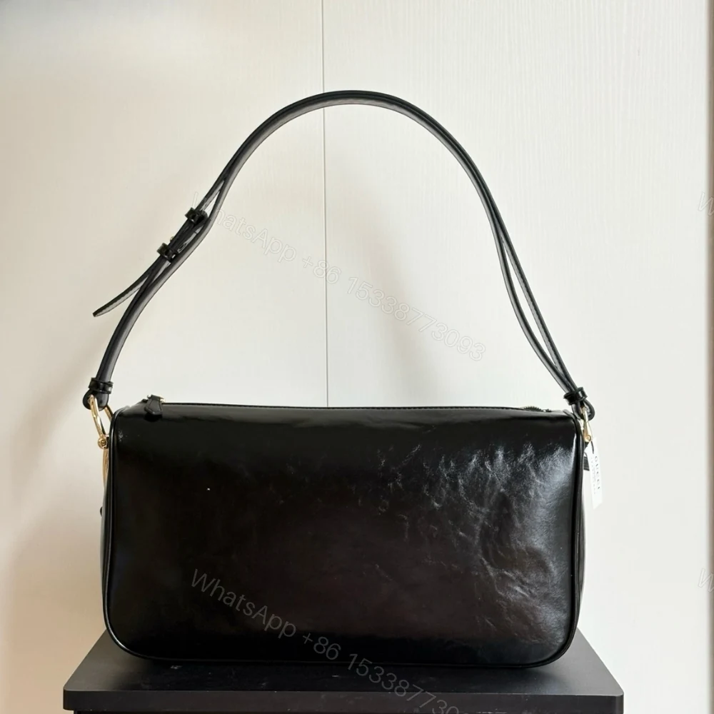 View 2 of Gucci Half Horsebit Large Shoulder Bag Black 38Cm