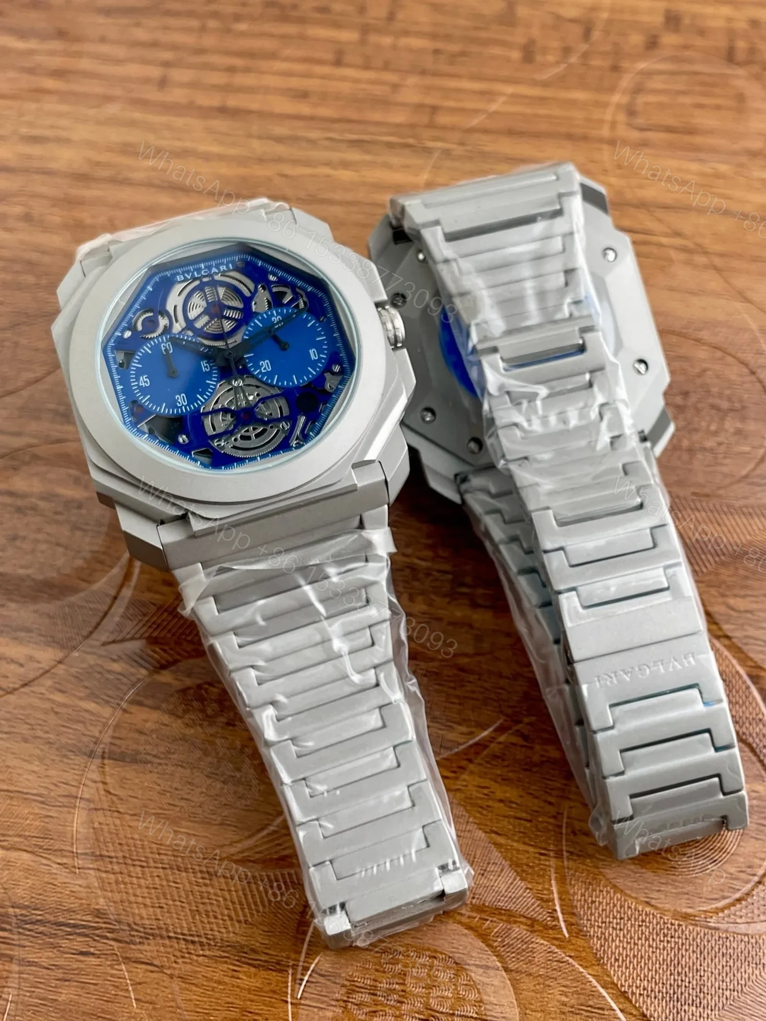 View 2 of BVLGARI 40mm blue dial Chronograph