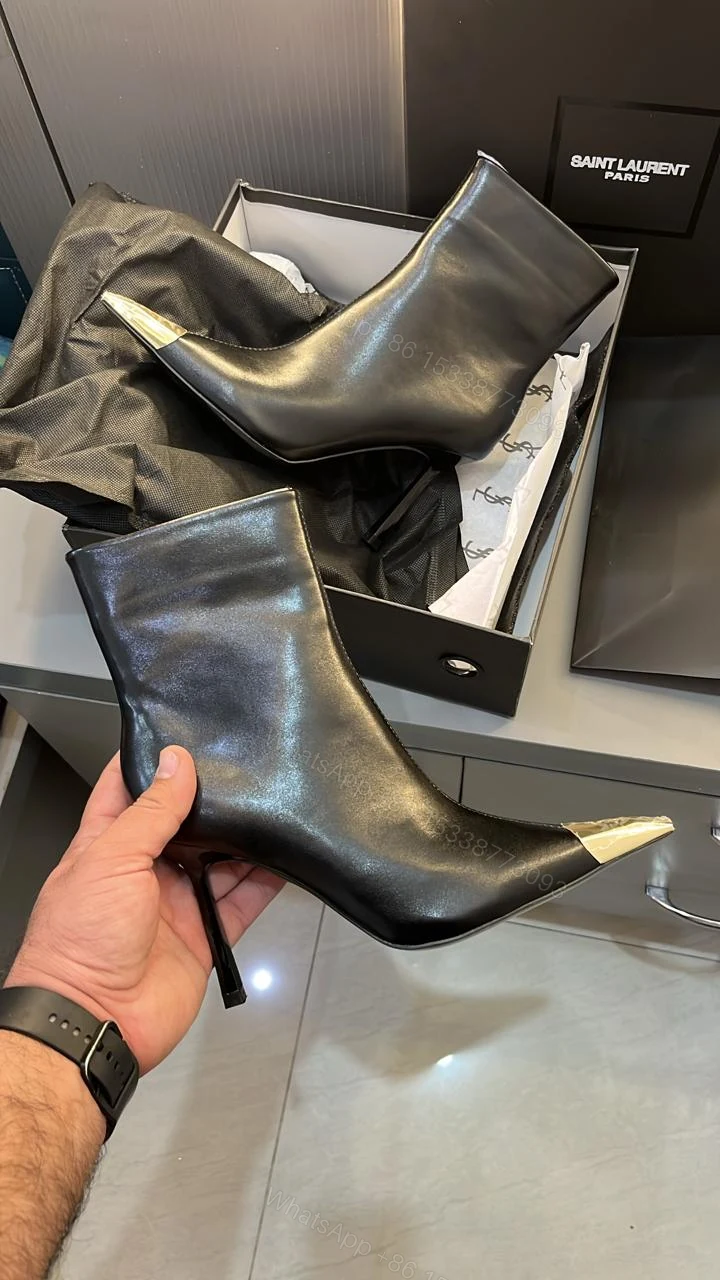 View 4 of First Copy YSL Long Heel Boots for Women
