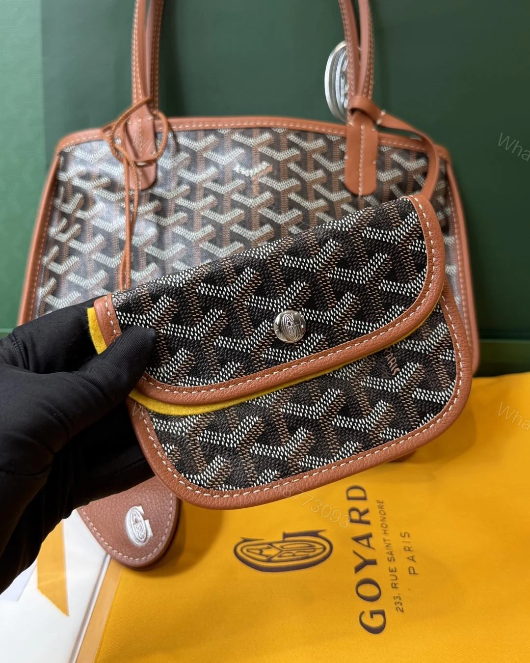 View 7 of Goyard Mini Anjou Brown