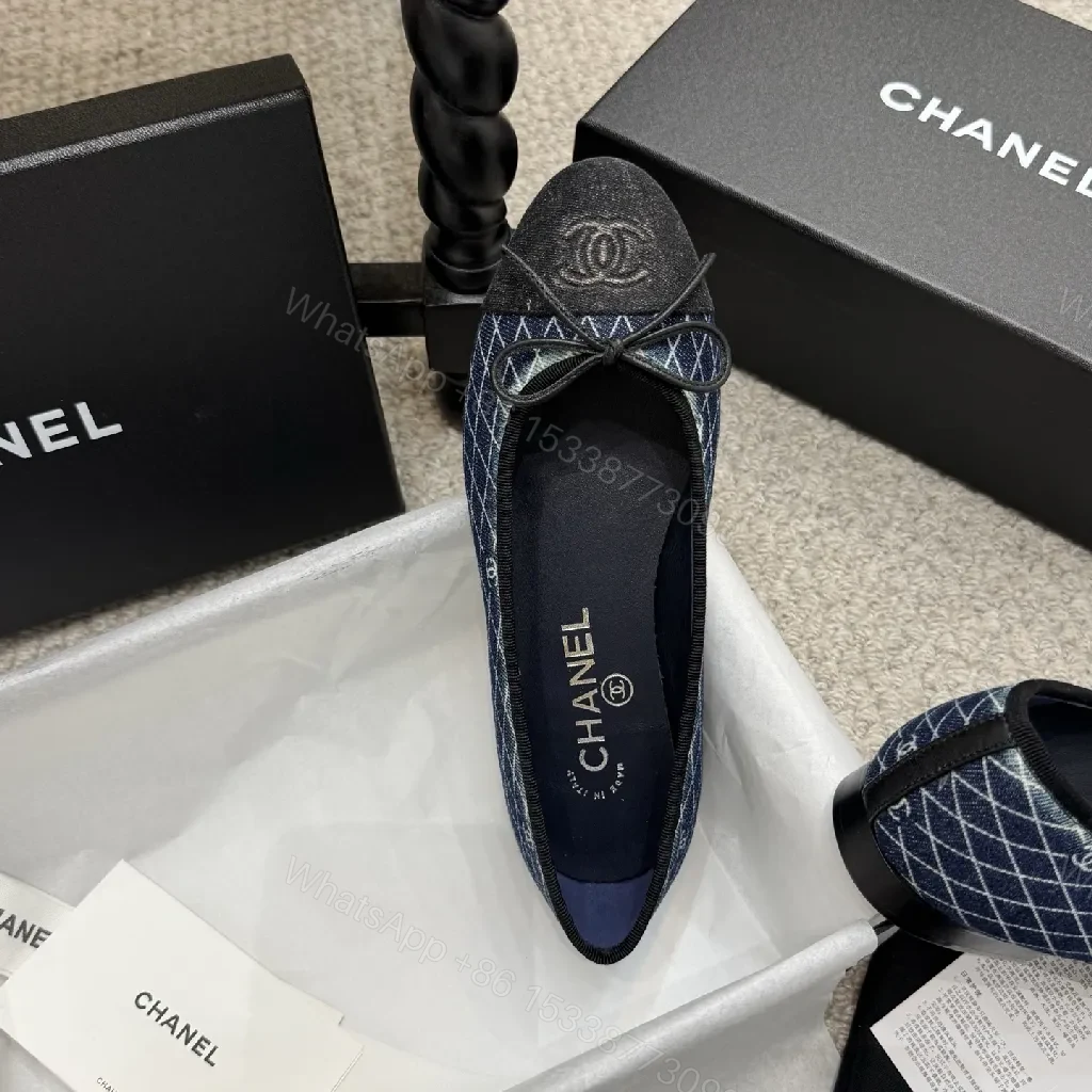 View 3 of Textured Chanel-Inspired Ballet Flats: Polished Everyday Comfort