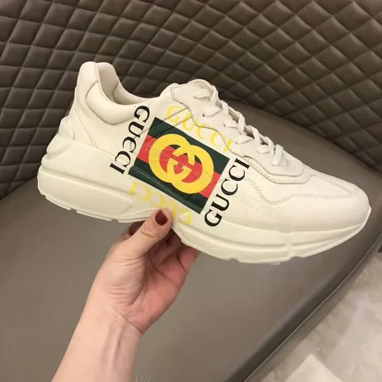 View 2 of GUCCI RHYTON LEATHER SNEAKER – GC56
