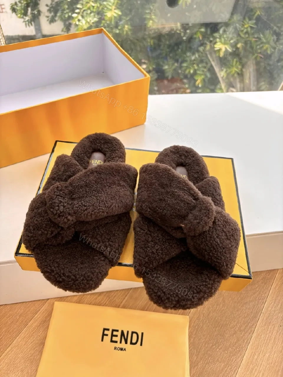 View 2 of Plush Boucle Slip-Ons: Luxe Cozy Statement Slippers
