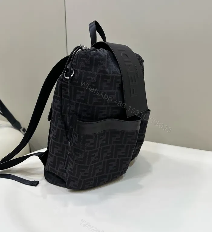 View 6 of Fendi Monogram Luxe Backpack: Structured, All-Day Comfort