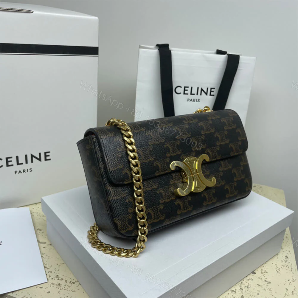 View 3 of CELINE CHAIN SHOULDER BAG CLAUDE (HIGH-END GRADE)