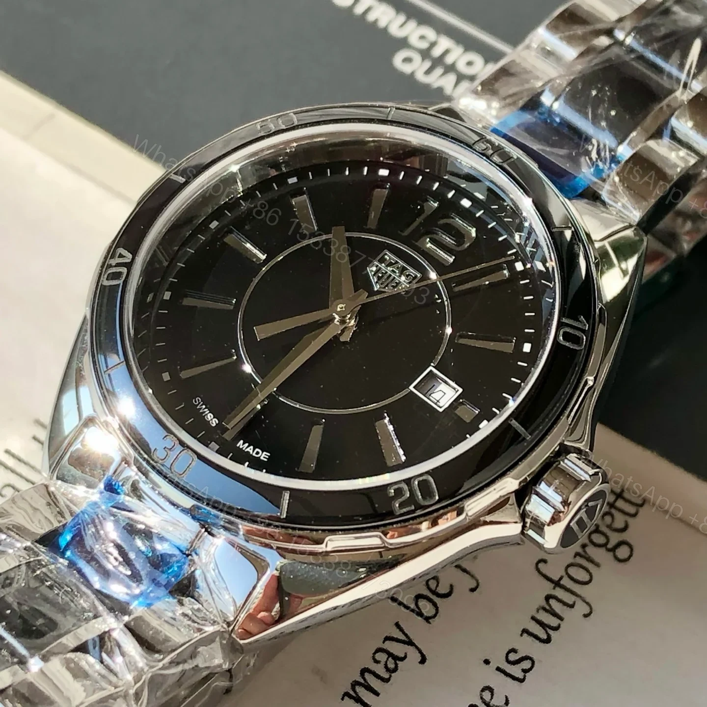 View 7 of TAG Heuer Carrera Women’s Ceramic Quartz Watch 35MM Black Ceramic Bracelet Premium Edition TAGHEUER-CARRERA-WM-CERAMIC-BLK-35