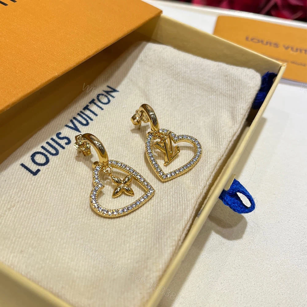 View 2 of MY LV HEART EARRINGS