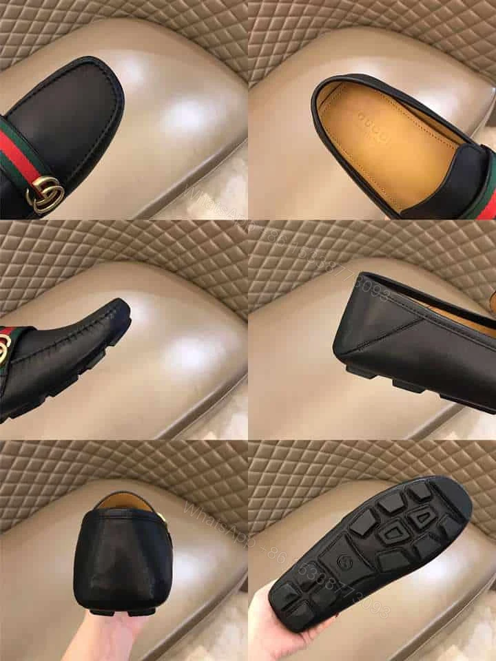 View 6 of GUCCI LEATHER DRIVER WITH WEB – LDG005