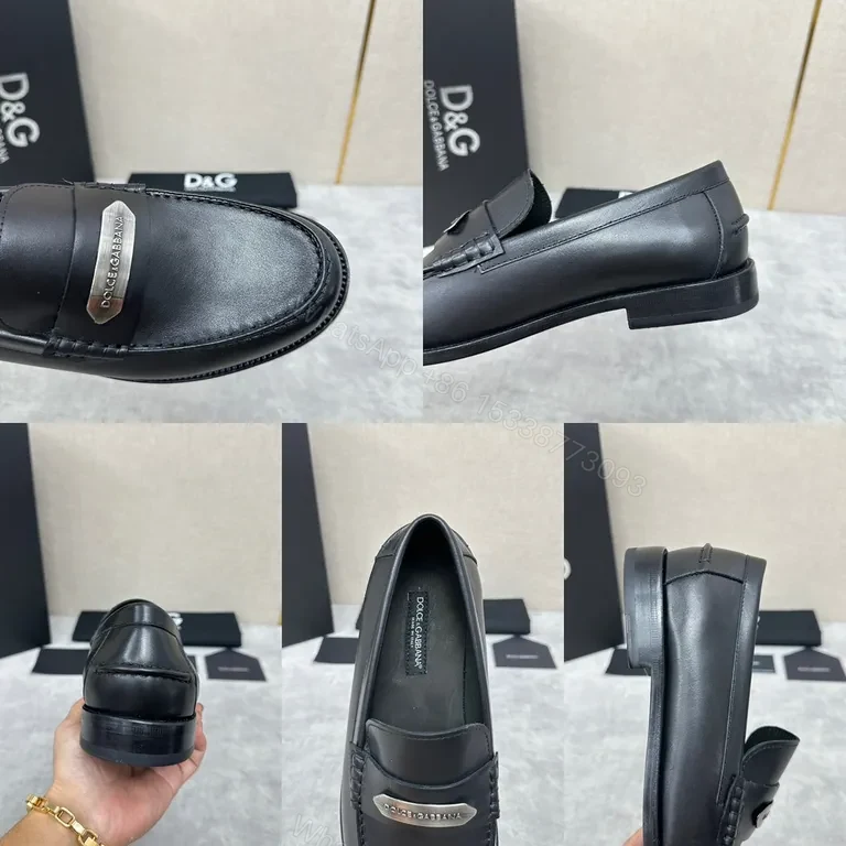 View 6 of Premium Leather Penny Loafers - Signature Hardware, All-Day Comfort