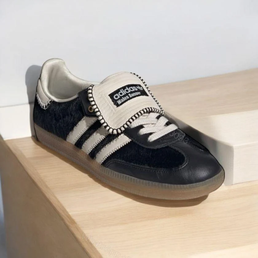 View 5 of ADIDAS WALES BONNER SAMBA PONY TONAL LOW TRAINERS