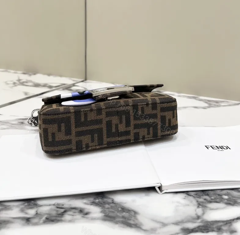 View 2 of Bold Blue-Accent Monogram Messenger Bag, Structured Luxury