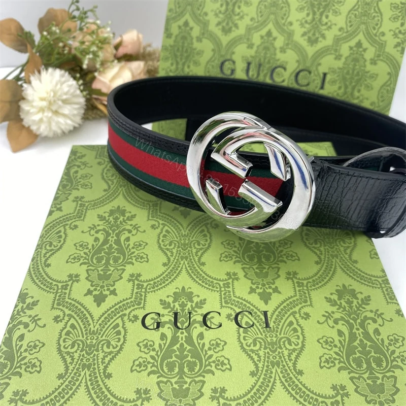 View 3 of GUCCI INTERLOCKING MEN BELT BLACK 411924 H917N 1060