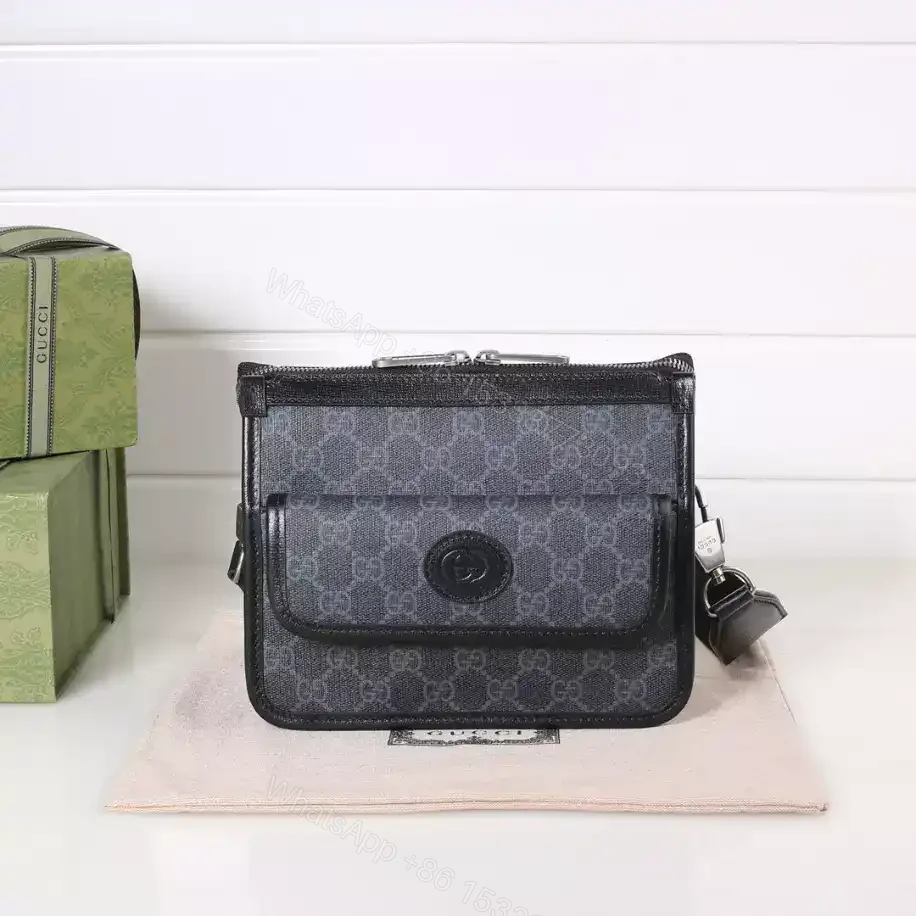 View 2 of MESSENGER BAG WITH INTERLOCKING G – GBC064