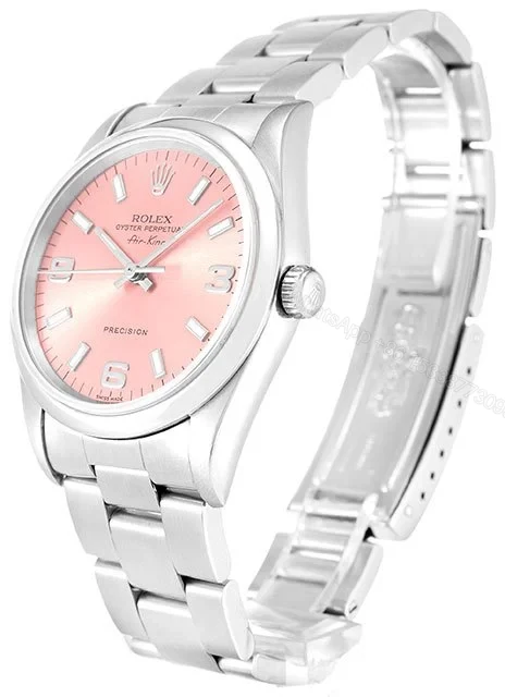 View 2 of Replica Rolex Air-King Pink Dial 14000-2