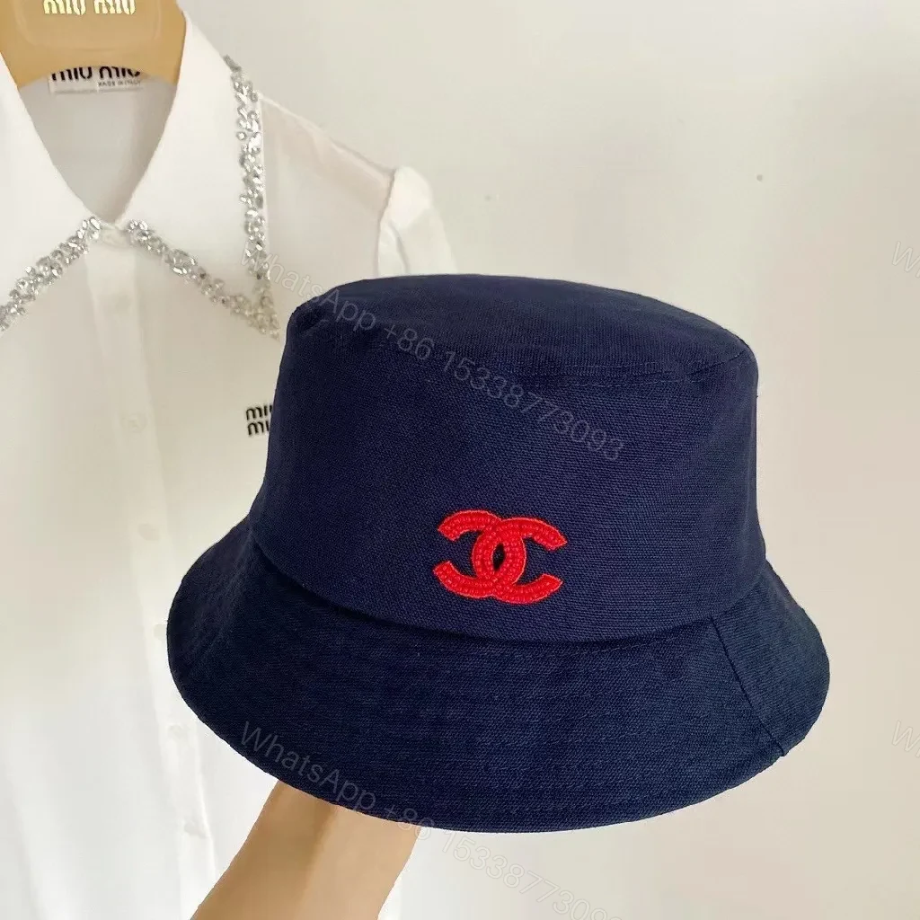View 2 of Navy/Cotton-Blend Bucket Hat: Subtle Luxury, Everyday Shine