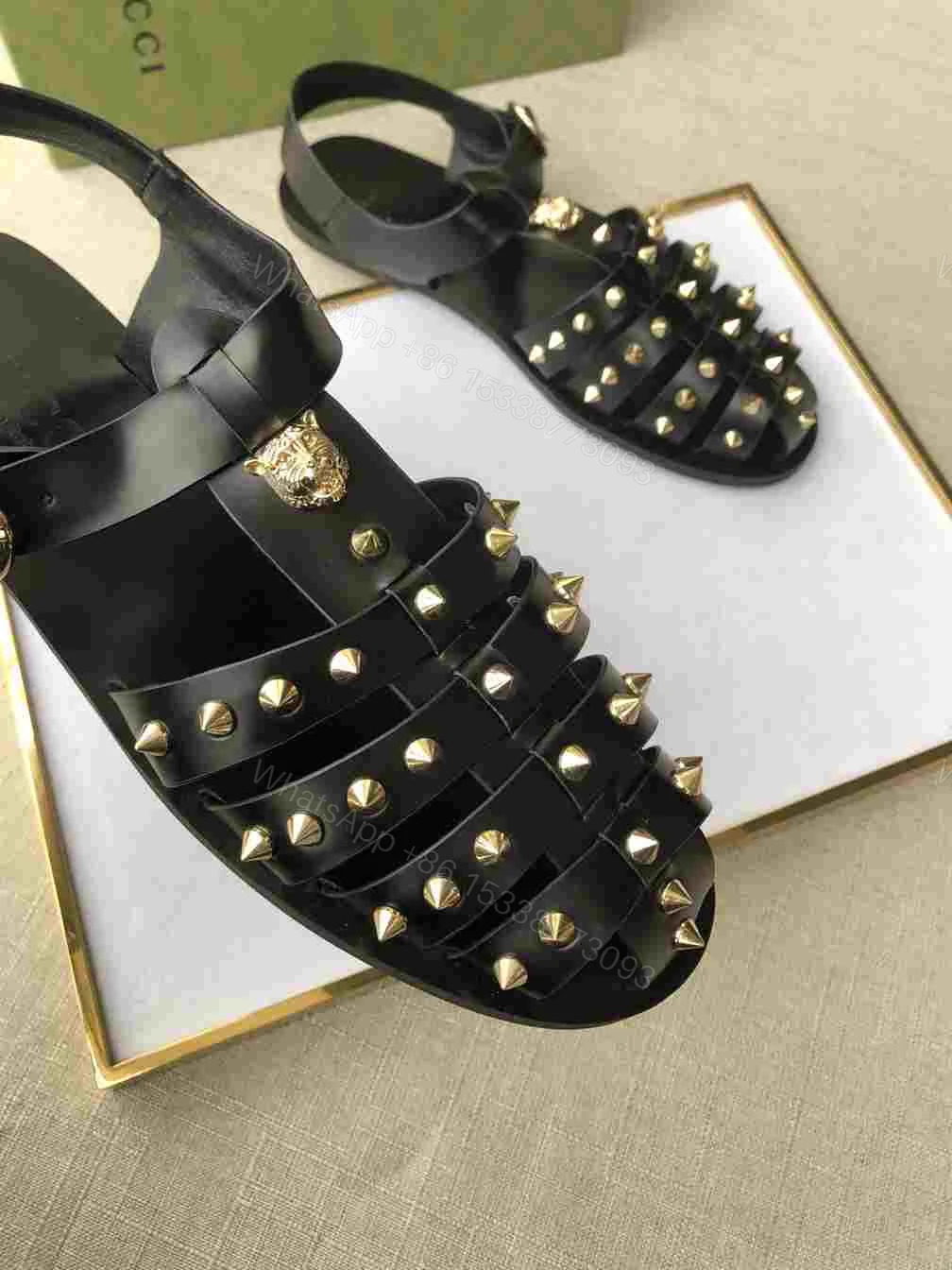 View 3 of GUCCI SANDAL WITH DOUBLE G – SDG004