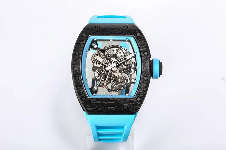 EUR Factory Richard Mille RM055 Blue Carbon Watch — view 1