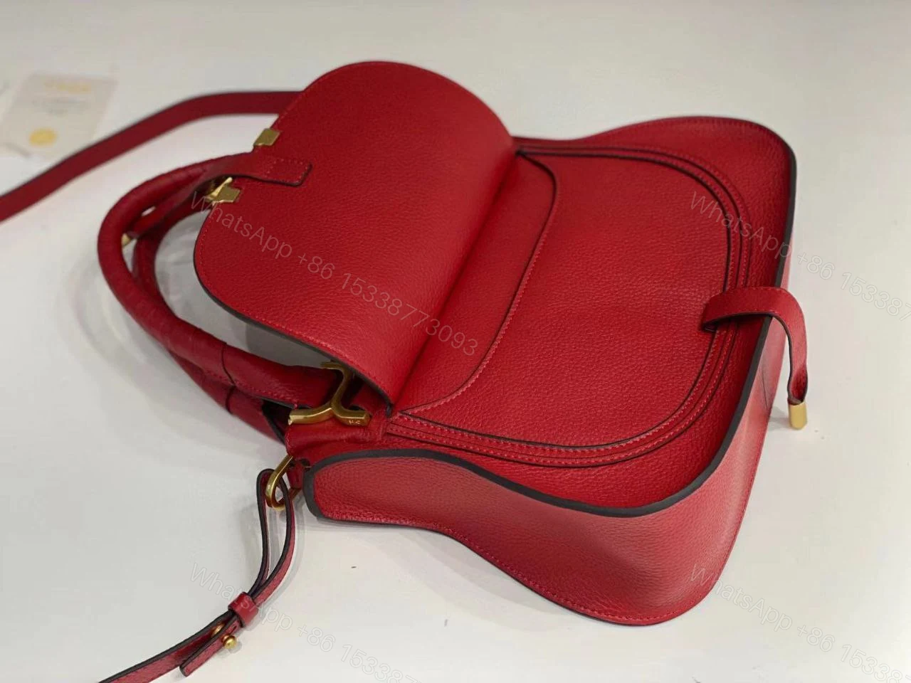 View 7 of Chloe Women Marcie Double Carry Bag