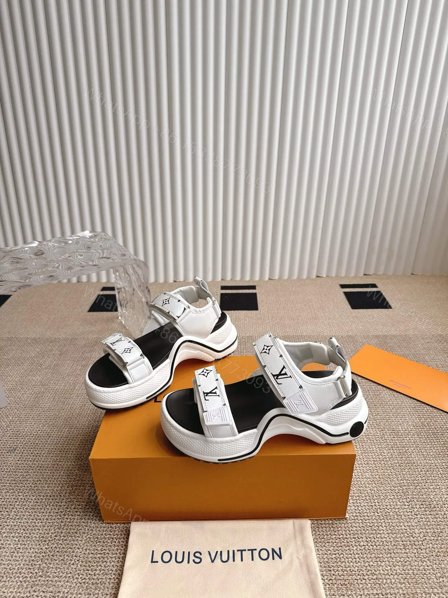 View 4 of LV Women White Synthetic Strap Sandals
