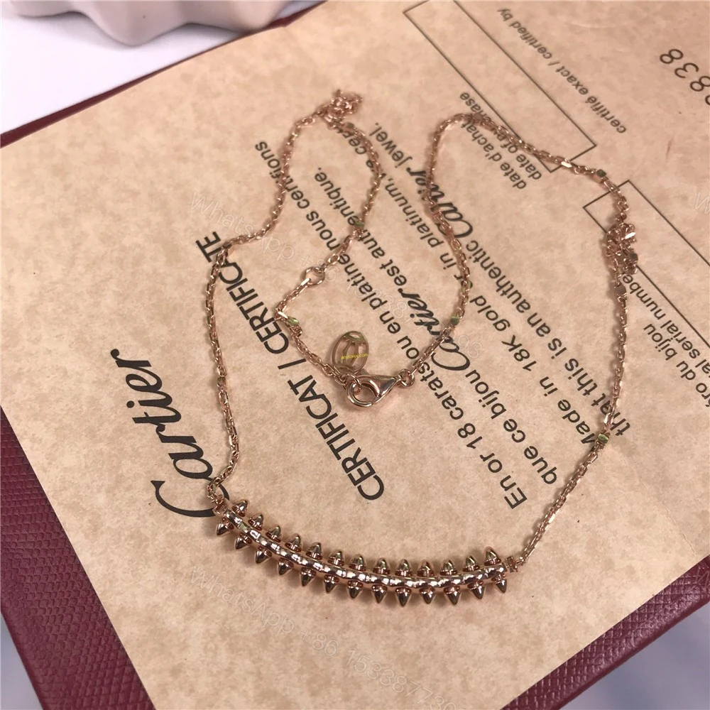 View 2 of Cartier Clash Necklace Small Model 18K Rose Gold B7224744