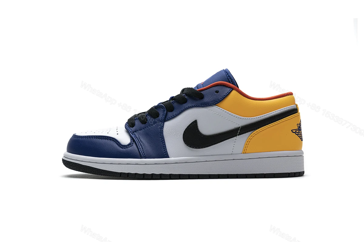 View 12 of Air Jordan 1 Low Royal Yellow 553558-123