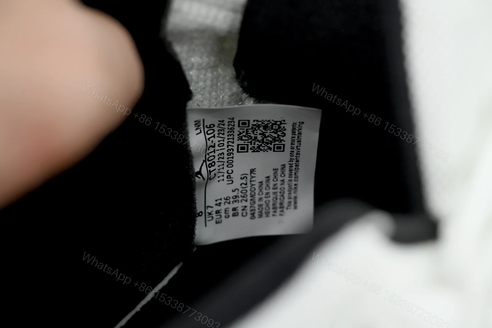 View 4 of Air Jordan 11 Retrowhite Black Red CT8012-106