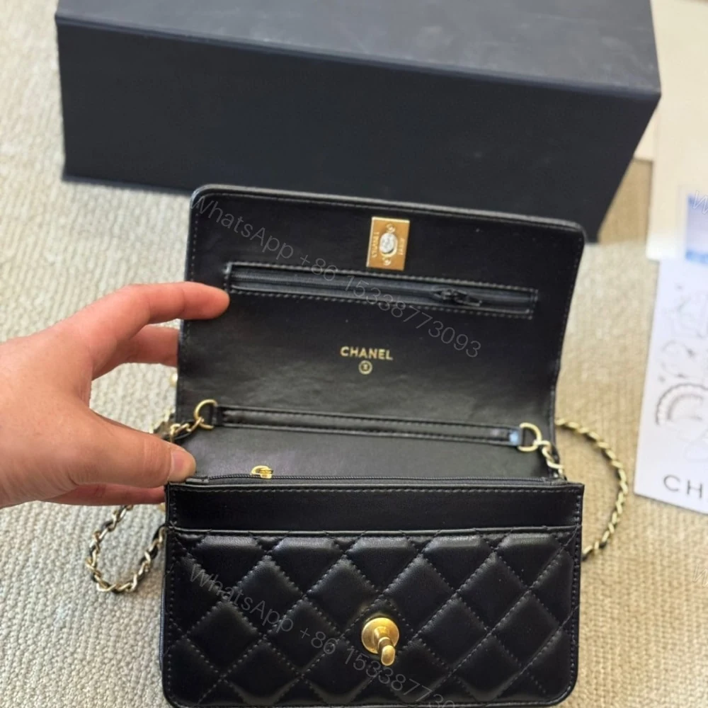 View 5 of Chanel Classic Wallet On Chain Black 19Cm