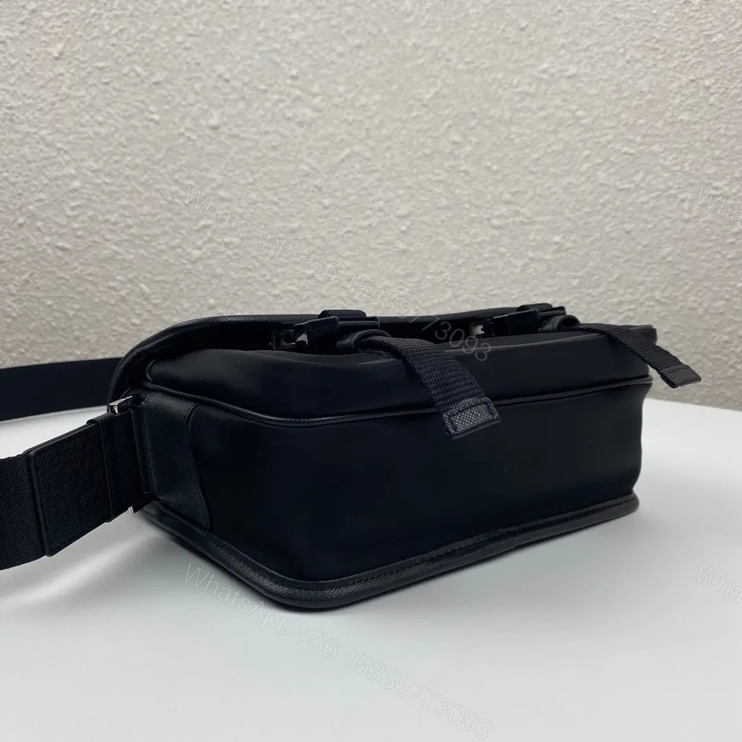 View 5 of MESSENGER BAG 22 IN BLACK RE-NYLON