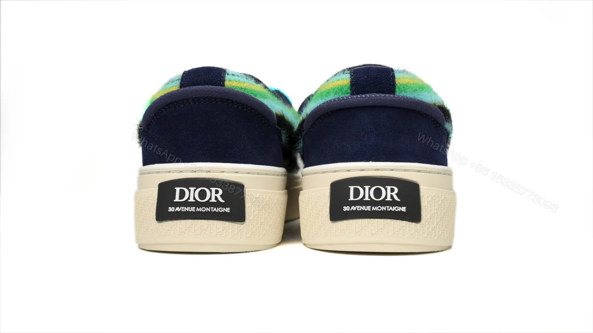 View 3 of Dior B33 Sneakers Release Navy Dlue Stripes 3SN272 ZIR1 6536