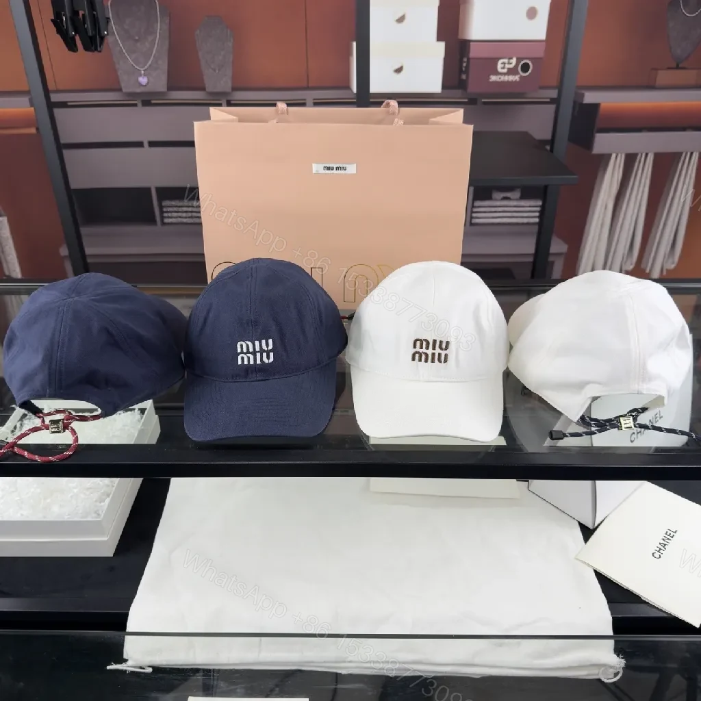 View 7 of Chic Cotton-Blend Cap: Minimalist Logo, Structured Brim