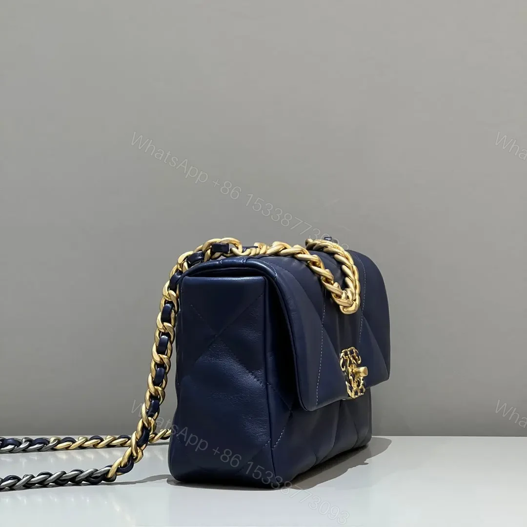View 2 of CHANEL 19 Bag Small Navy Blue
