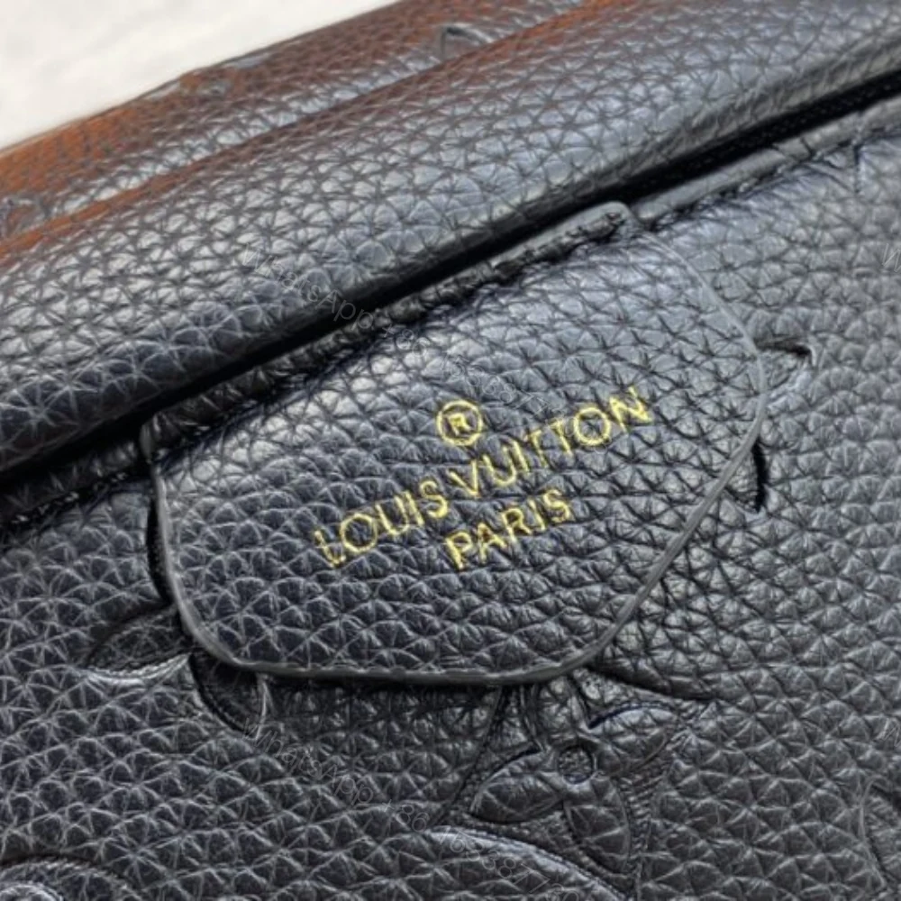 View 5 of Louis Vuitton Monogram Bumbag Empreinte Black 37Cm M44812