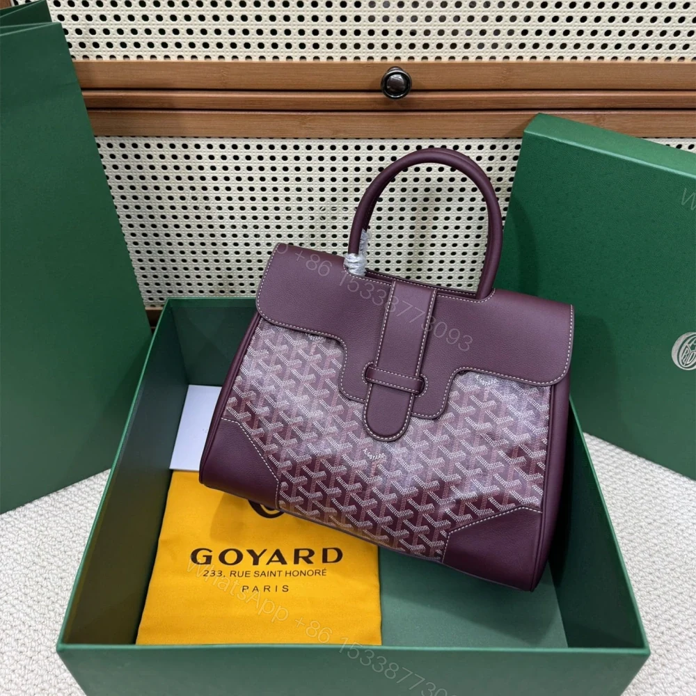 View 3 of 高仿Goyard*SAIGOC11手提托特包雙拼紫色大號免檢版