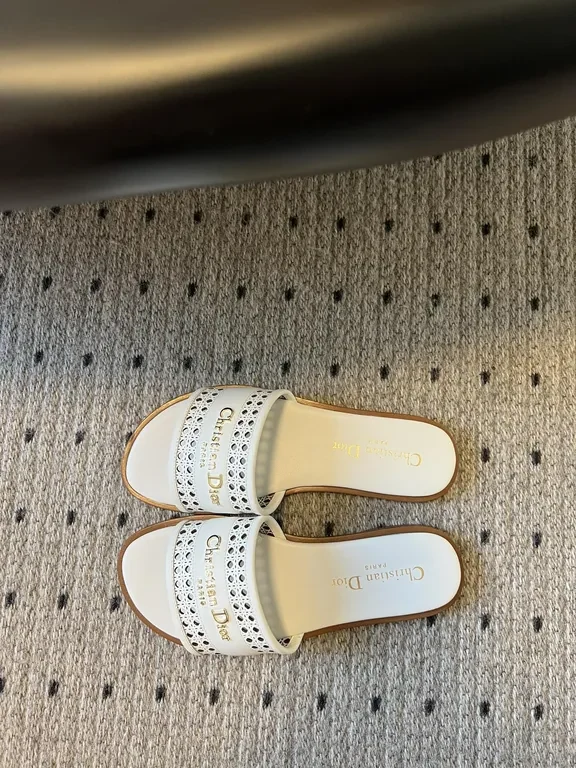 View 4 of Chic Perforated Slides: Designer-Inspired Comfort Footwear