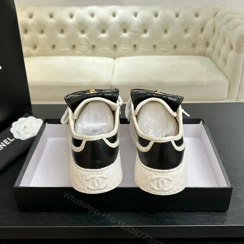 View 3 of Quilted Leather Sneaker with Double-Detail Comfort Footwear