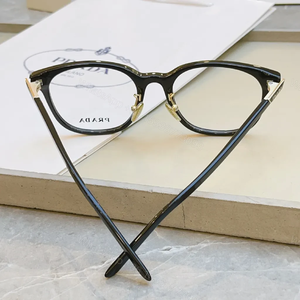 View 8 of Chic Transparent-Frame Eyewear with Caramel Accents (60)