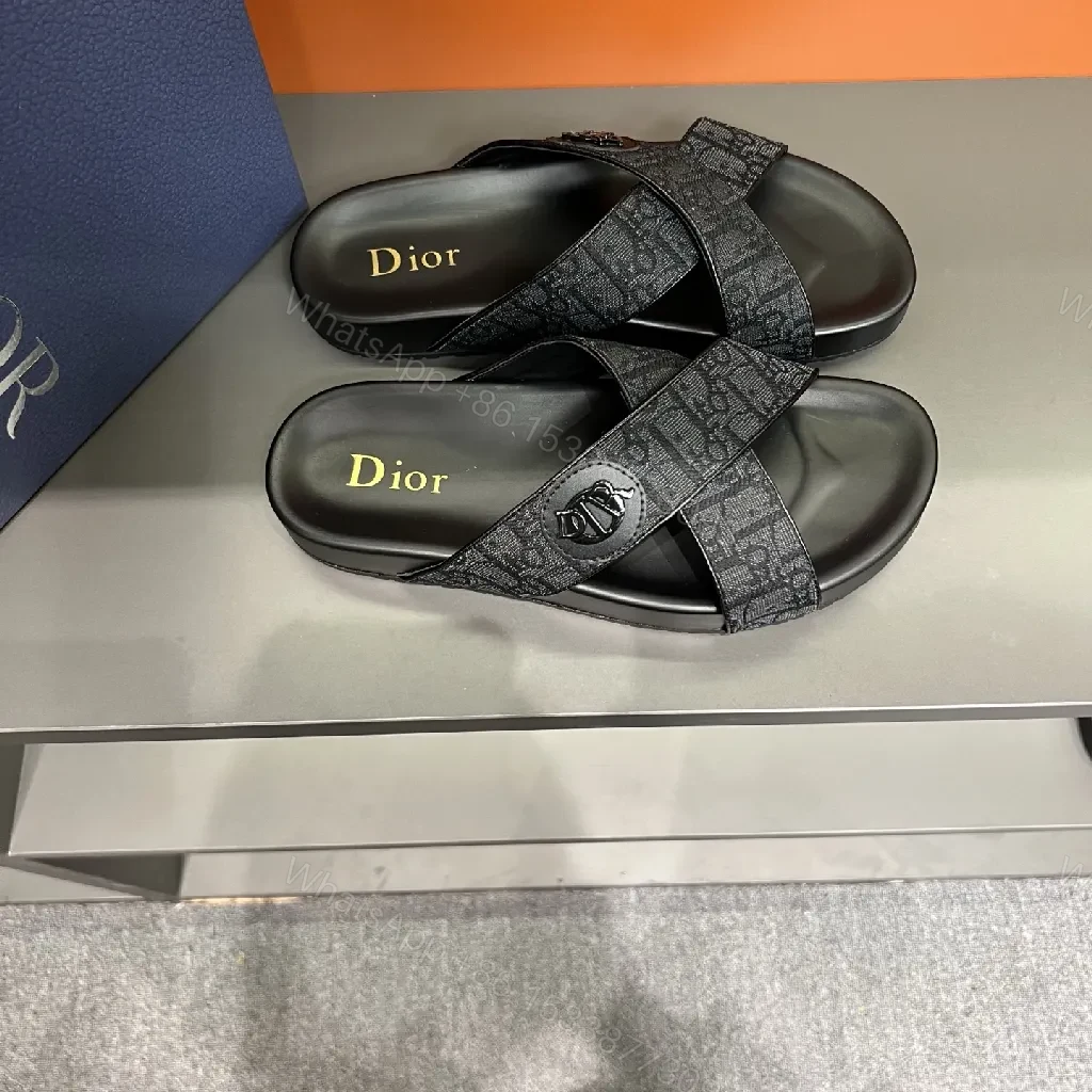 View 3 of Structured Comfort Sandals: Luxe Jacquard Crossover Slides