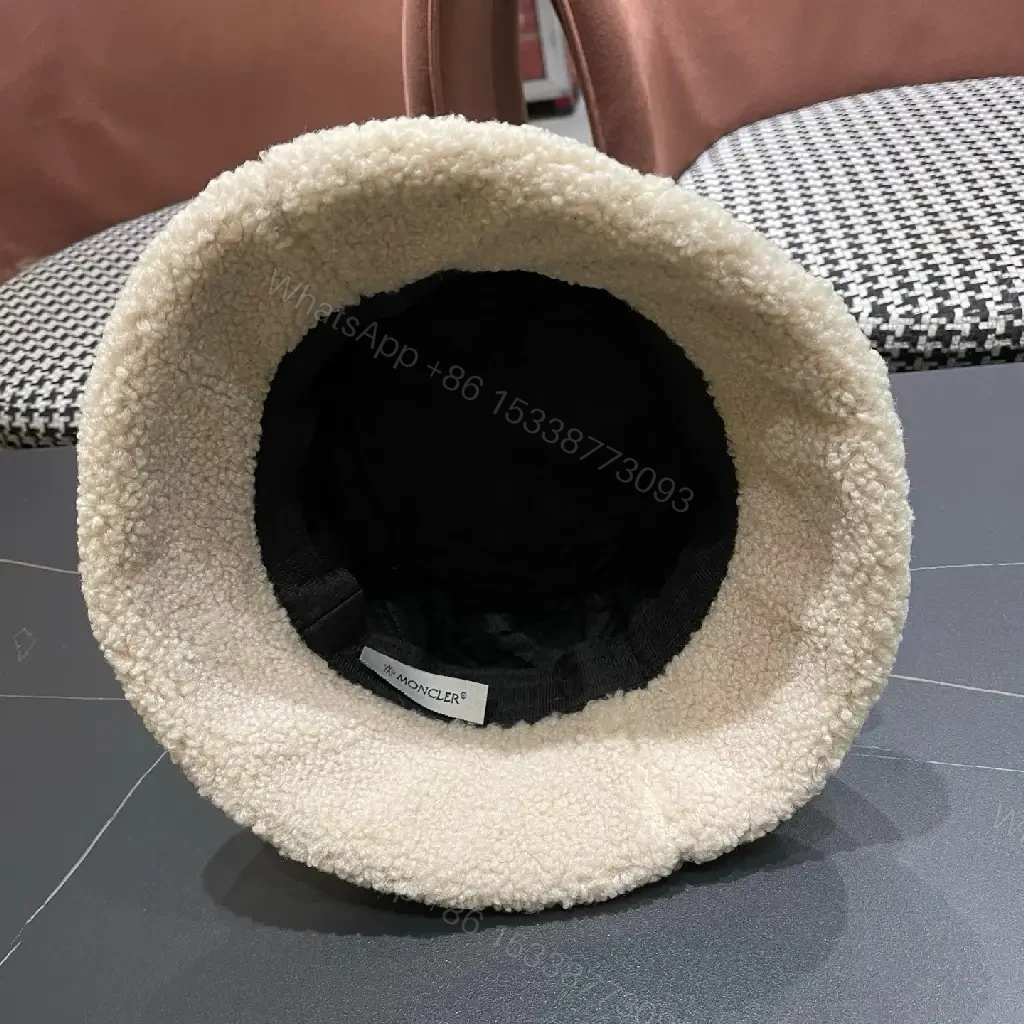View 7 of Cozy Suede Hat Buckle Shine Warmth Bucket Style