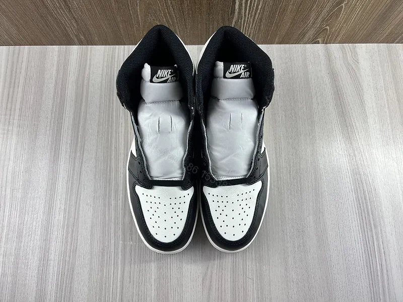 View 8 of Refined Black-White Gray High-Top Sneaker: Premium Designer-Inspired Comfort