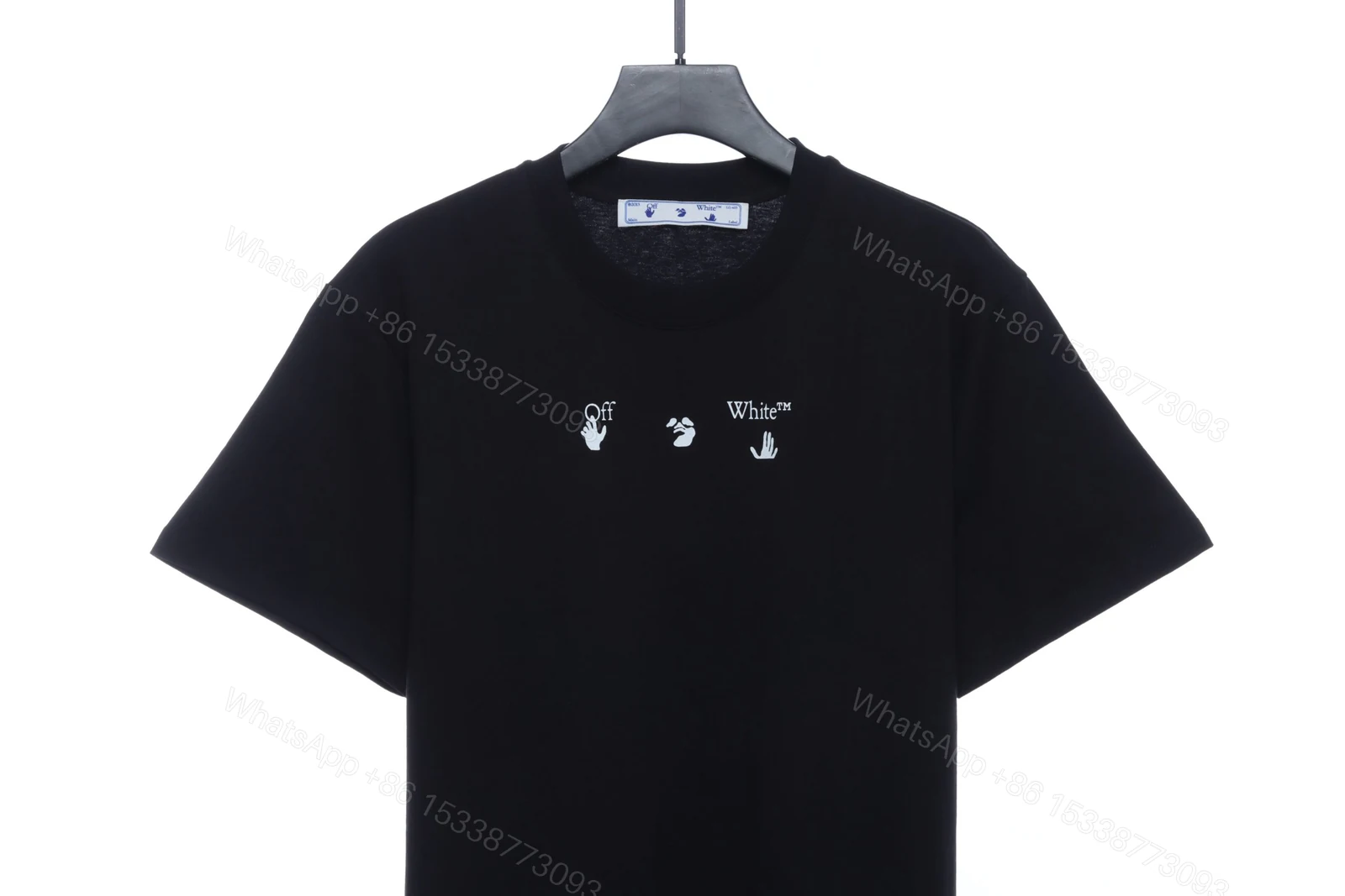 View 5 of Off-White Melting Arrow Print T-Shirt Black Grey