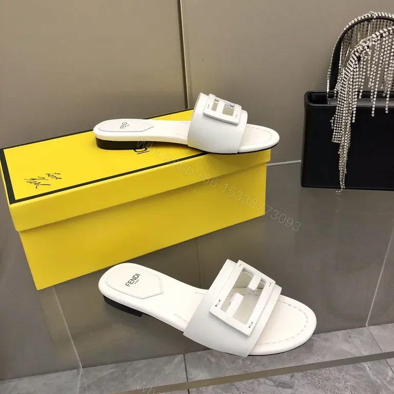View 7 of White Leather Sliding Buckle Sandals â€“ Luxury Everyday Sandals