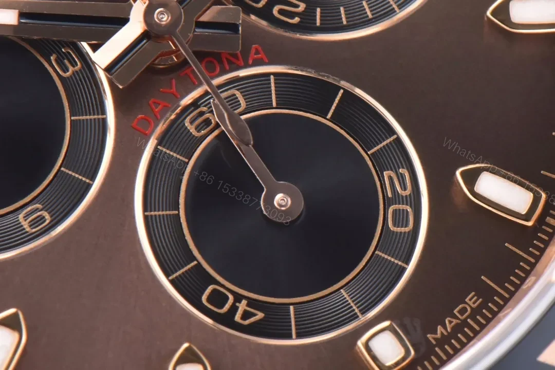 View 5 of WWF Factory Clean Factory Clean Rose Gold Daytona Rubber Strap Watch