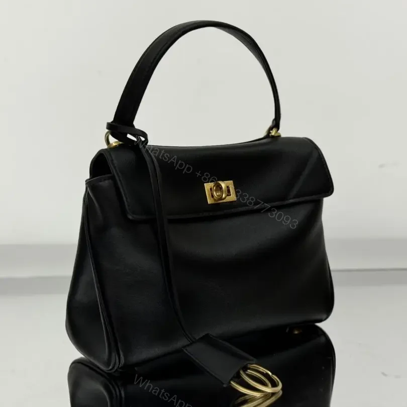 View 3 of 高仿Balenciaga*Rodeo系列V21000小牛皮手袋黑金Mini免檢版