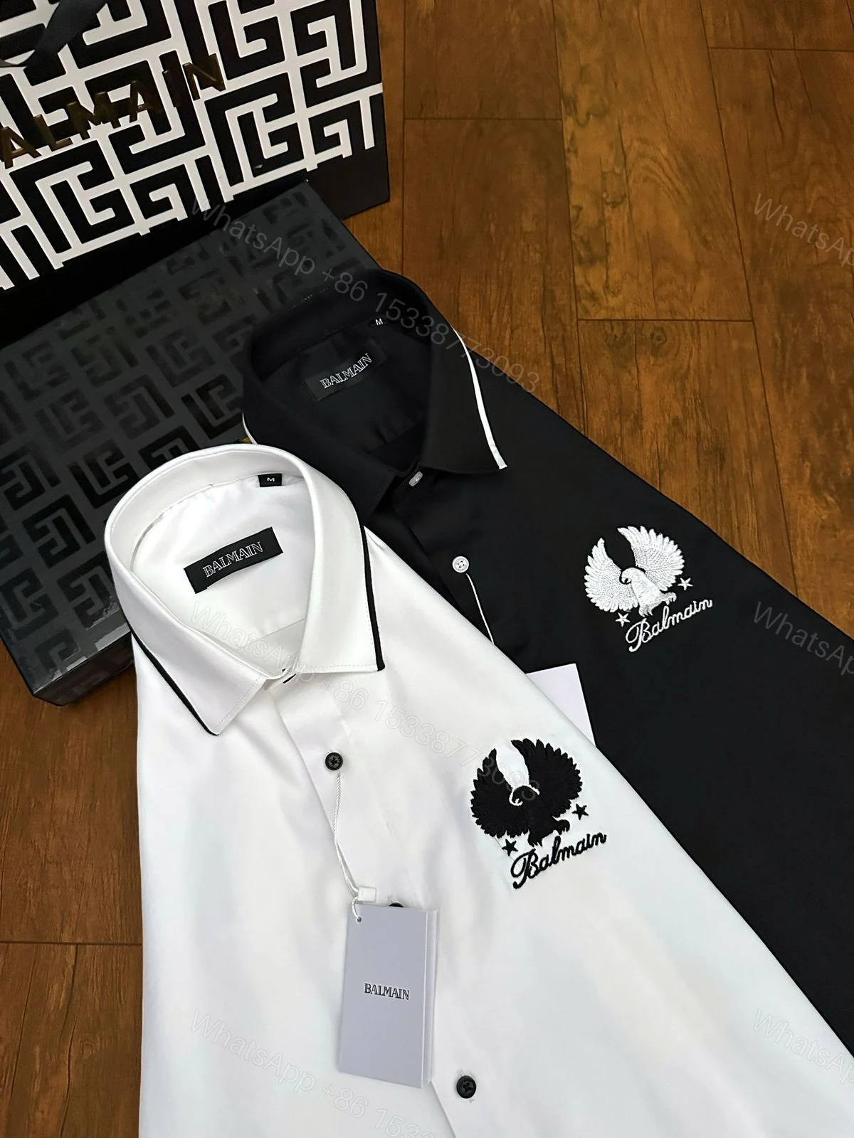 View 8 of FIRST COPY BALMAIN PARIS COTTON PREMIUM SHIRT