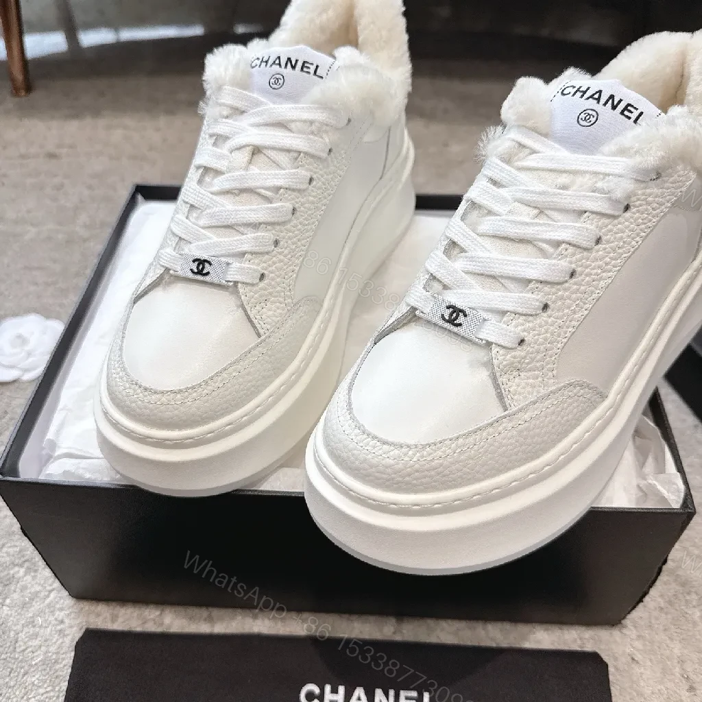 View 5 of Faux Fur Lined High-Tops: Luxe Street Couture Sneakers