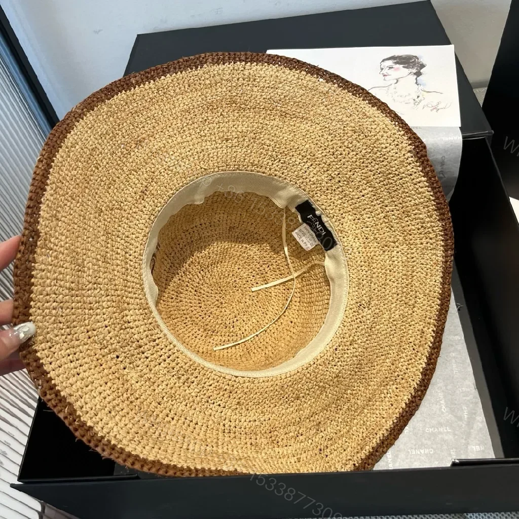 View 2 of Straw-Woven Slip-On: Monogram Accent, Luxury Casual Footwear