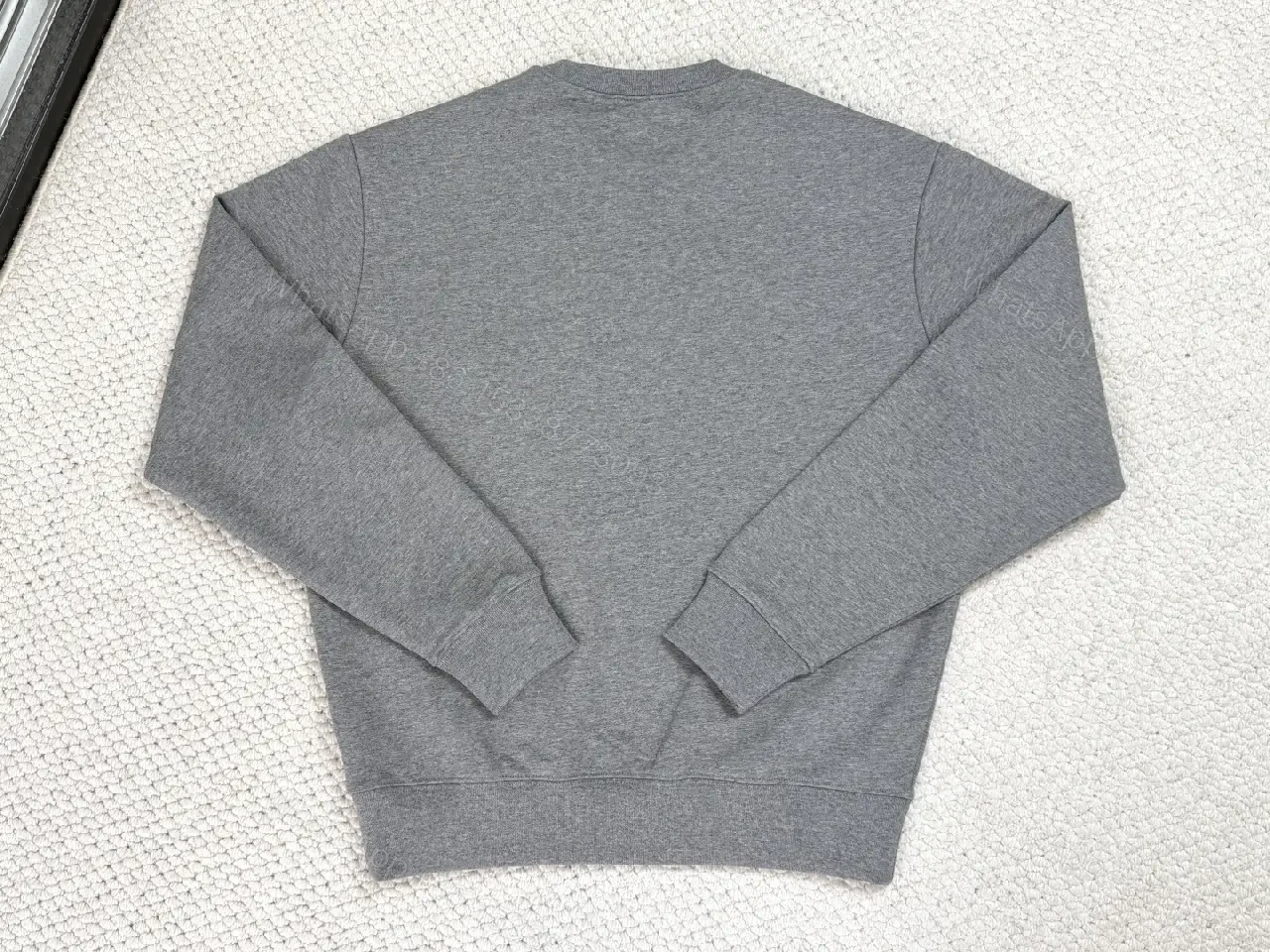 View 3 of Grey Embroidered Sweatshirt, Modern Utility, Luxe Edge, Sweatshirt